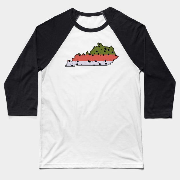 Kentucky Trout Baseball T-Shirt by somekindofguru